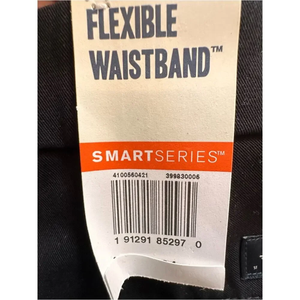 Dockers 360 Smart Flex Workday Khaki BLACK Classic Fit Pants Mens 36 x 34 NWT